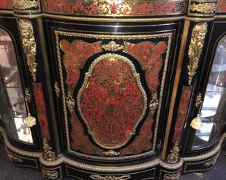 Beautiful Boule Sepentine 3 door cabinet! A similar cabinet is in Highclere Castle 