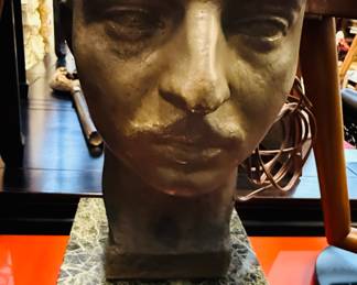 Bronze bust of my client’s grandfather by Firmin Marcelin Michelet 