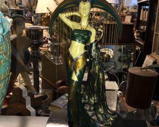 Erte resin sculpture 