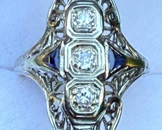 Art deco 18k
