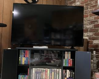 50" television (not smart), vhs tapes.
