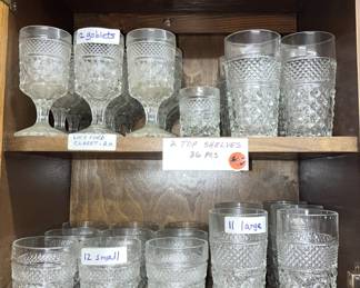 Anchor Hocking glasses-Wexford; other glassware  available including Coca-cola