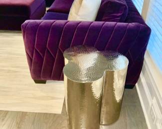 Silver Hammered Occasional Tables - India 