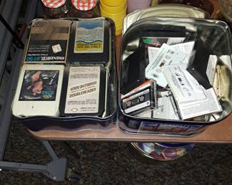 8 track and cassette music