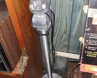 Vintage drive in movie theater speaker with stand