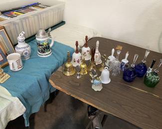 Bells, crystal and porcelain