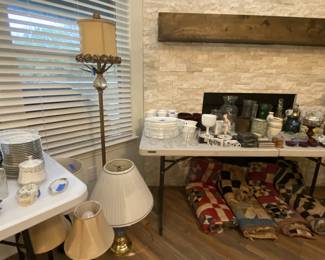 Lamps, dish sets