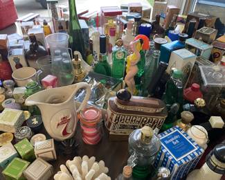 Decorative Avon bottles, Seagrams