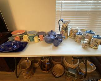 Baskets, dishes, canisters