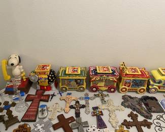 Crosses and 1970's Snoopy Phone