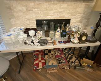 Milk Glass and Quilts