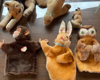 Collection of Steiff MCM Puppets & stuffed animals