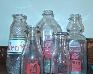 Milk bottles