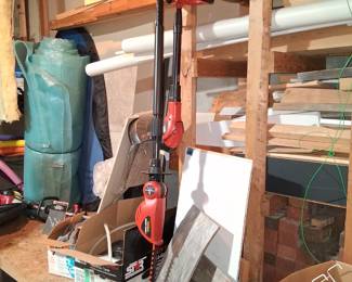 Yard tools and wood