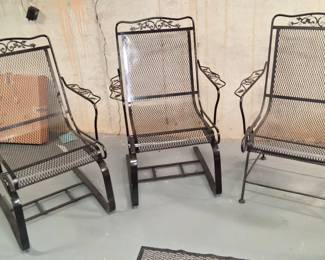 Wrought iron patio chairs