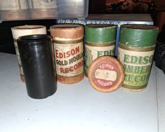 Edison phonograph record cylinders 