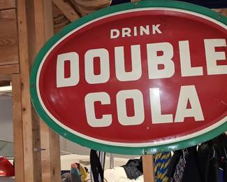Metal soda signs