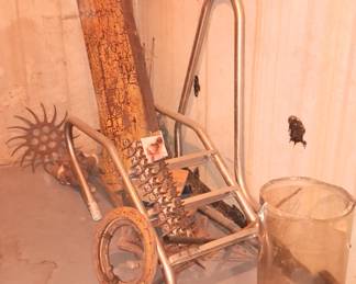 Old gas pump with glass