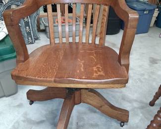 Vintage wooden office chair