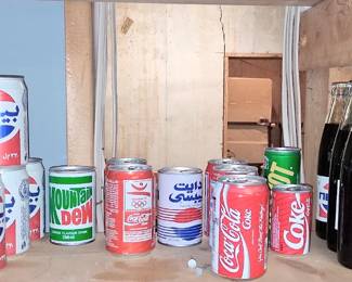 Soda cans and bottles Tennessee Vols RC