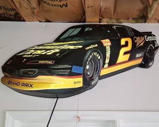 Nascar light up wal sign