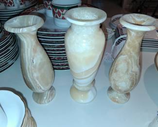Alabaster/marble vases