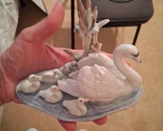 Porcelain Swans