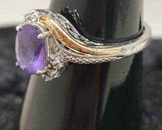 Gold & Silver Ring Size 7