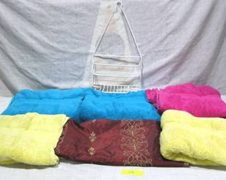 Towels & Shower Curtain & Shower Caddy