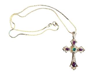 14KT Gold Cross Necklace
