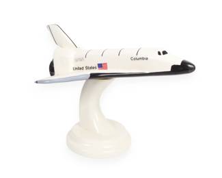 A NASA Space Shuttle Columbia Orbiter Model