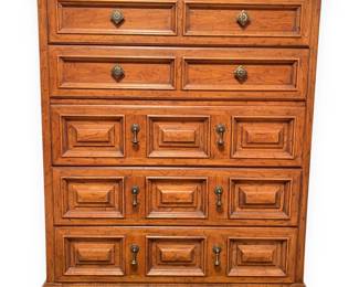 Drexel Esperanto Mid Century Spanish Provincial Chest of Drawers