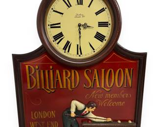 A 'Country Corner' Billiard Saloon Wall Clock