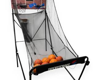 SPORTCRAFT Bank Shot Dual Electronic Basketball Arcade Game with 7 Balls