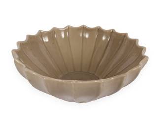 A Modern Destinos, S.A. Fluted Ceramic Bowl, Made in Portugal