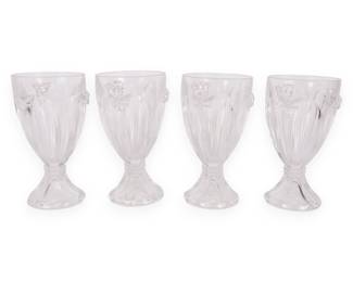 A Set of Four Lenox 'Butterfly Meadow' Water Goblets