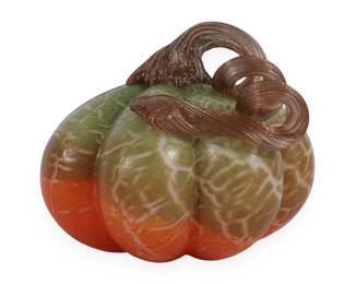 Boston International Handblown Glass Pumpkin