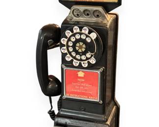Western Electric 191G Three Slot Rotary Dial Pay Phone