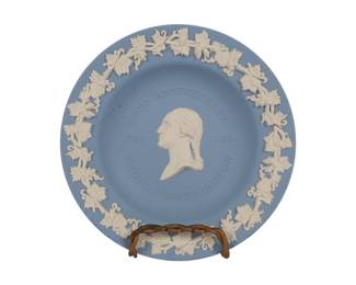 Wedgwood George Washington 250th Anniversary Jasperware Tray, 1982