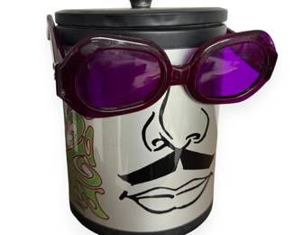 A Peter Max Psychedelic Pop Art Ice Bucket, circa 1960s-1970s