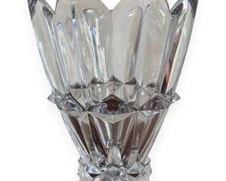Mikasa Diamond Point Crystal Vase