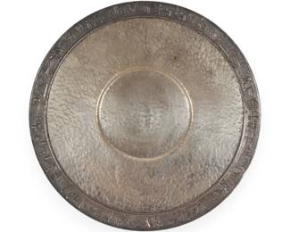 An Egyptian Revival DutchCraft EPNS Serving Dish or Tray