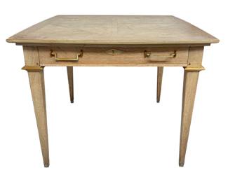 Century Furniture Maison '47 Blonde Cerused Oak Game Table