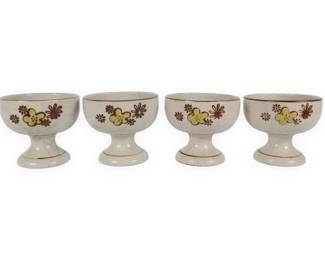 A Set of Four Otagiri Mid-Century Modern Stoneware Goblets