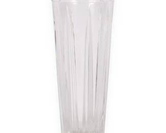 A LENOX Clear Faceted Cut Crystal Vase