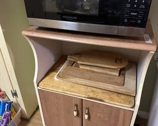 Microwave and cart