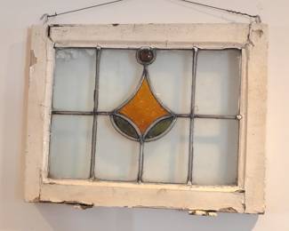 Antique stained glass window.