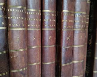 1793 books in a 20 volume set of Truslers Habitable World.
Very old and very rare as set.