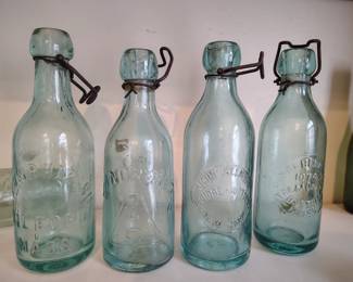 Civil war era blobtop bottles.