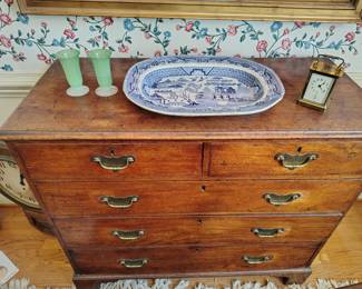 Georgian period chest with original brass. AMAZING